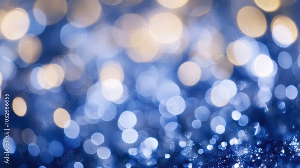 Soft Blue and Gold Bokeh Background for Design Soft Blue and Gold Bokeh Background for Design