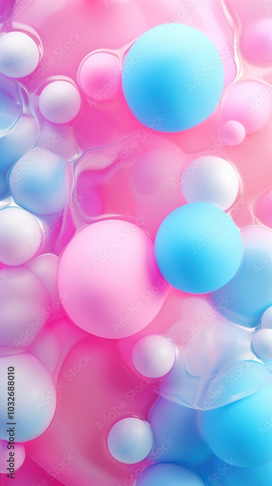 Bubble Gum Abstract Background. Сollection of soft, creamy, spheres in pastel colors. Bubble Gum Abstract Background. Сollection of soft, creamy, spheres in pastel colors.