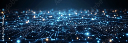 Exploring a vibrant cosmic landscape filled with stars and digital circuitry ...