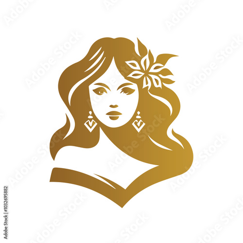 Beautiful woman reading a book, her face and hair elegantly styled, a charming illustration of literary glamour