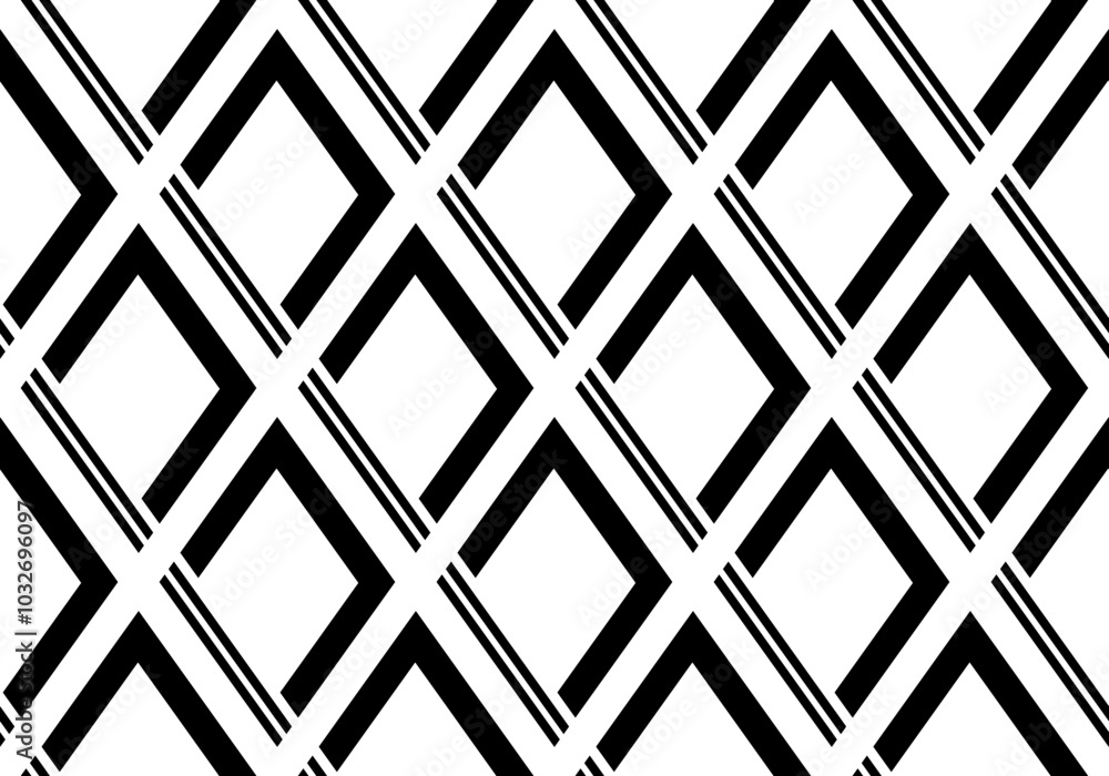 Seamless geometric rhombus pattern. Vector Illustration. Seamless geometric rhombus pattern. Vector Illustration.