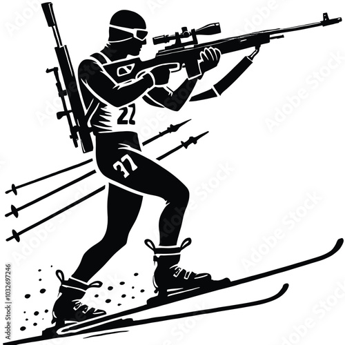 Biathlon Silhouette