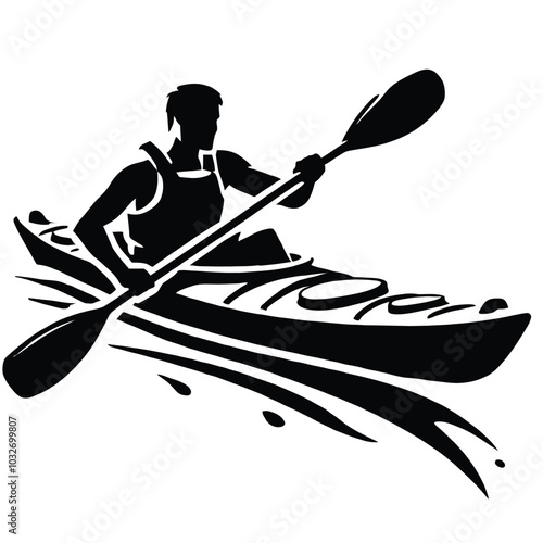 Kayaking Silhouette