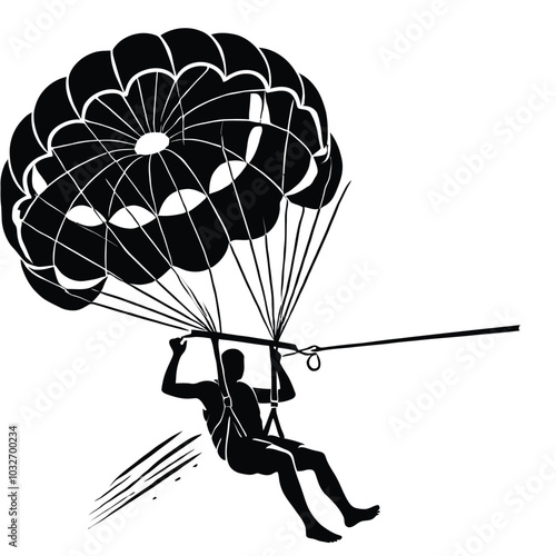 Parasailing Silhouette