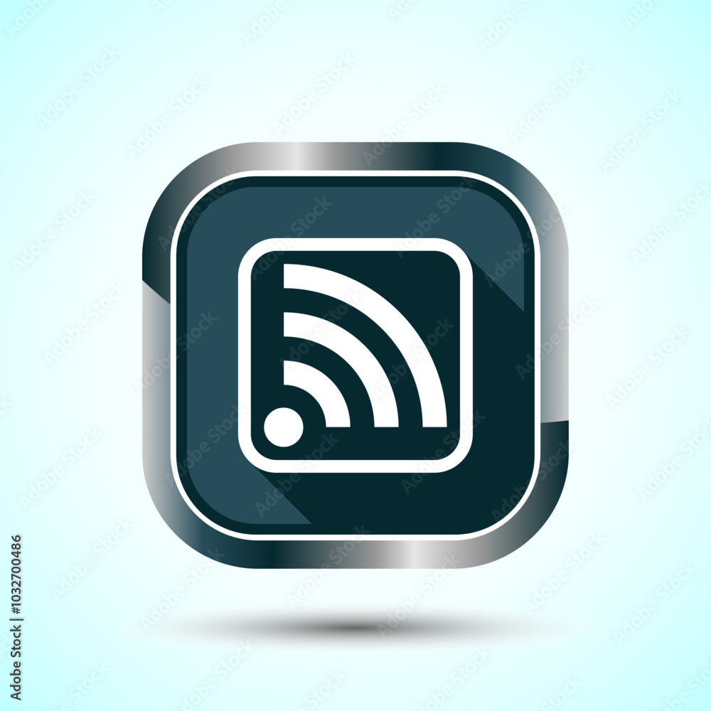 WIFI Icon Design Illustration, Internet Connection Symbol, Wireless and WIFI Sign, Gray Shadow Button Design WIFI Icon Design Illustration, Internet Connection Symbol, Wireless and WIFI Sign, Gray Shadow Button Design