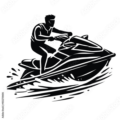 Jet Ski Silhouette