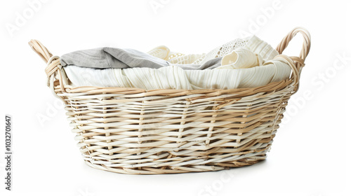 basket with laundry