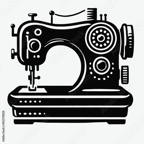 Sewing Machine Silhouette