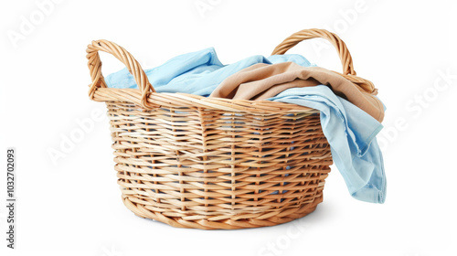 basket with laundry