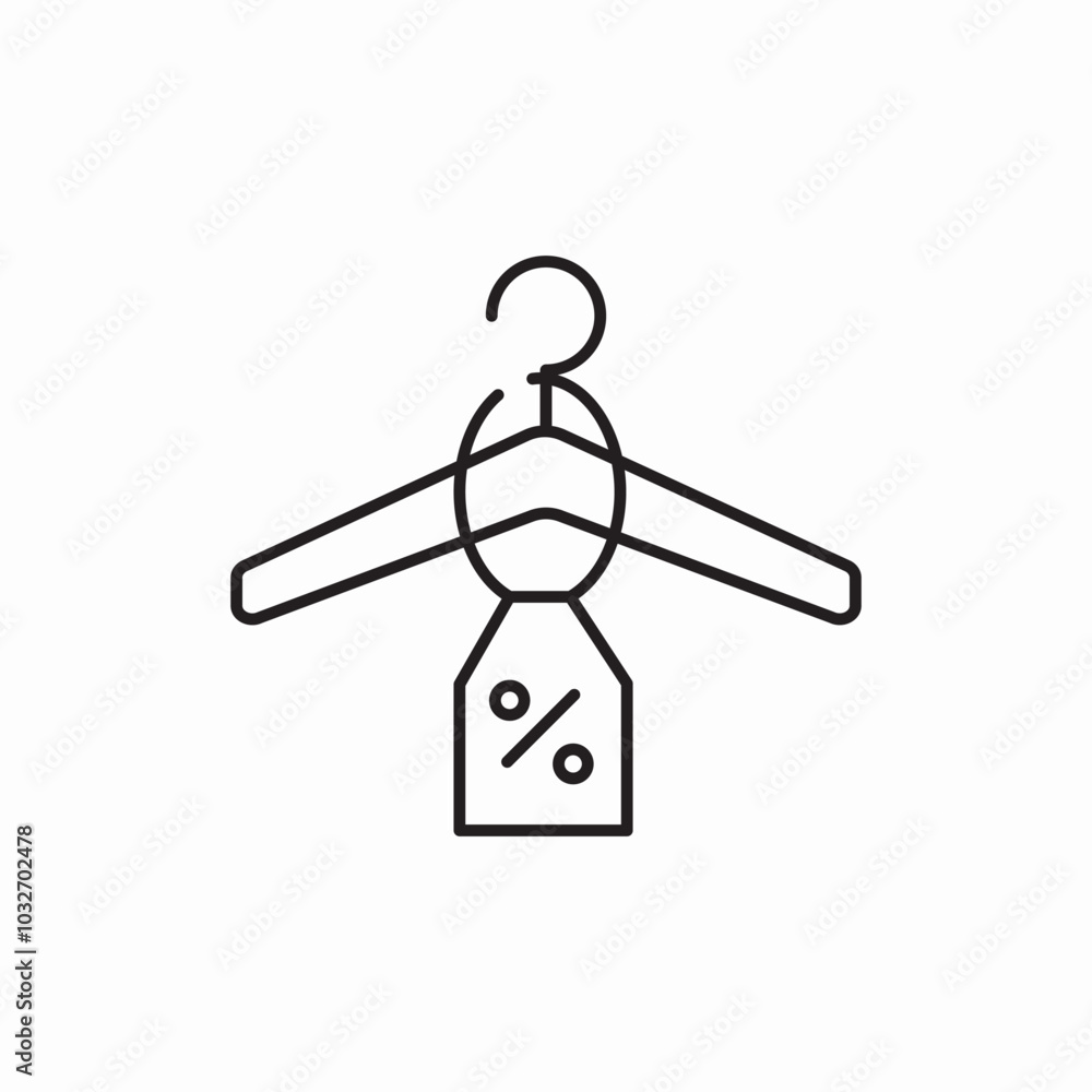 Obraz premium clothing store icon sign vector