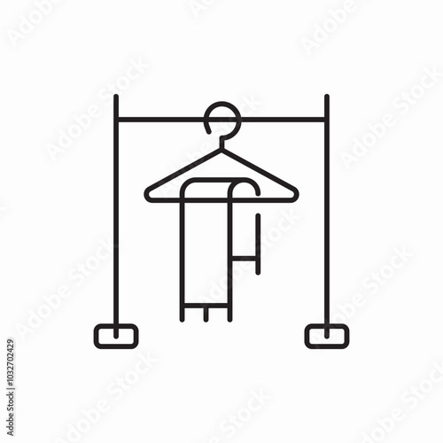 clothing rac icon sign vector