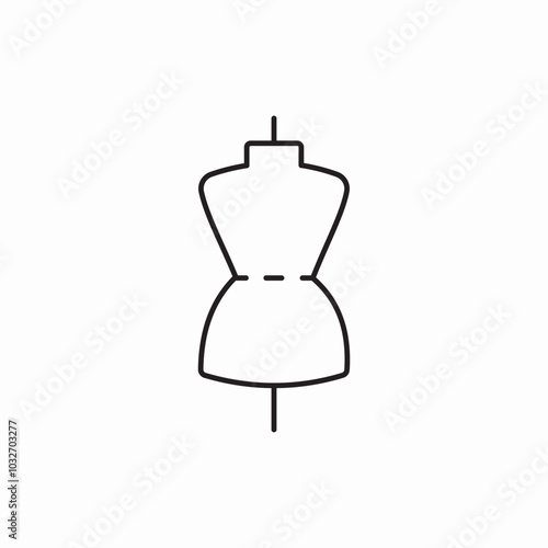 empty mannequin icon sign vector