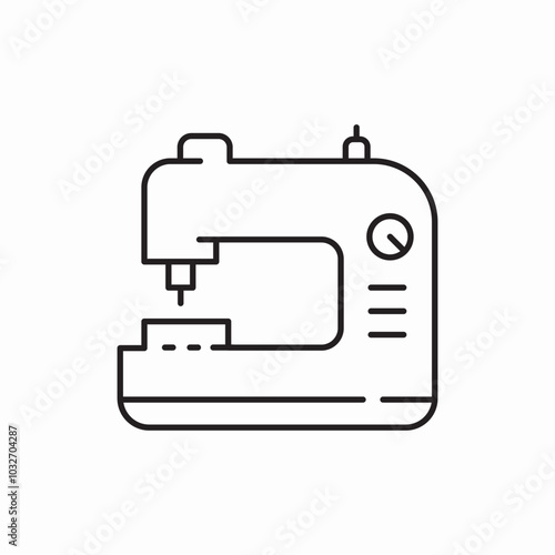 sewing machine icon sign vector