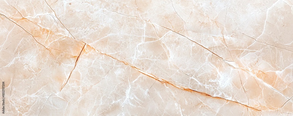 Fototapeta premium Elegant beige marble surface with subtle veins and patterns, perfect for interior design and architectural projects.