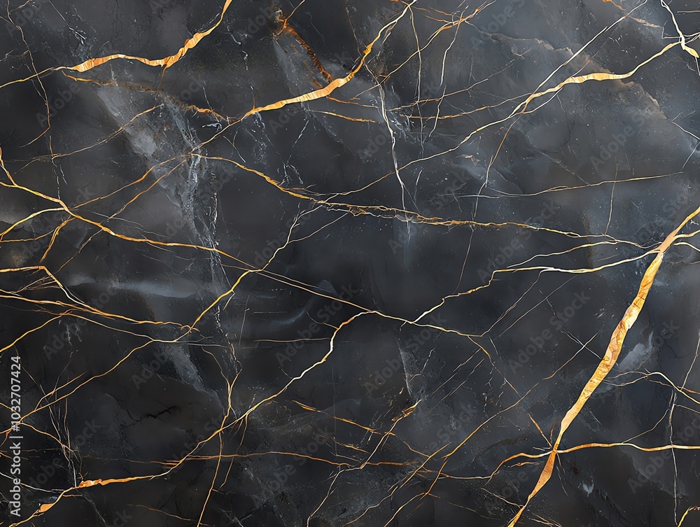 Elegant black marble texture with golden veins. Perfect for interior design and luxury decor projects. Elegant black marble texture with golden veins. Perfect for interior design and luxury decor projects.