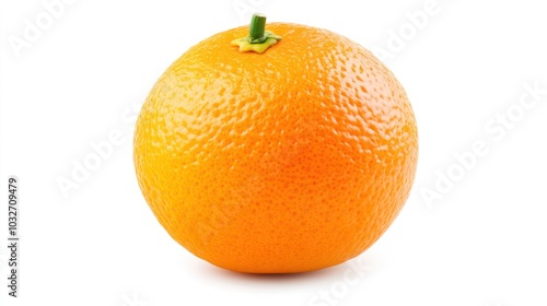 A single, vibrant orange with a textured skin, showcasing its freshness and ripeness.