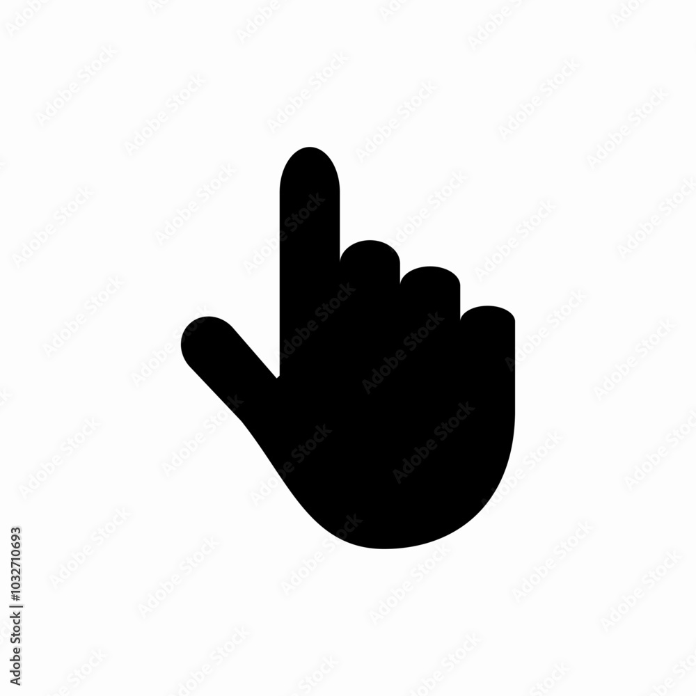 hand pointer icon sign vector hand pointer icon sign vector