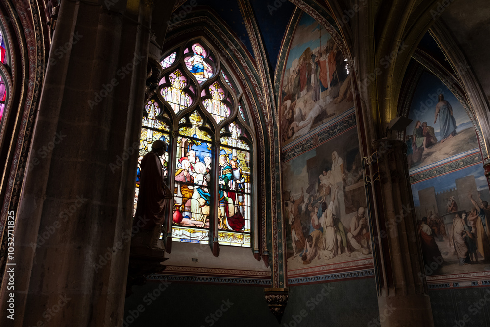 Fototapeta premium Gothic ornaments. Shot on several Gothic monuments in France. (Churchs and buildings)