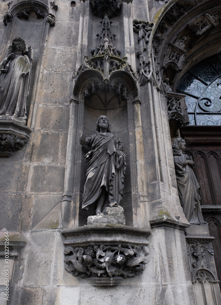 Gothic ornaments. Shot on several Gothic monuments in France. (Churchs and buildings) Gothic ornaments. Shot on several Gothic monuments in France. (Churchs and buildings)