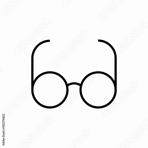 eye glasses icon sign vector