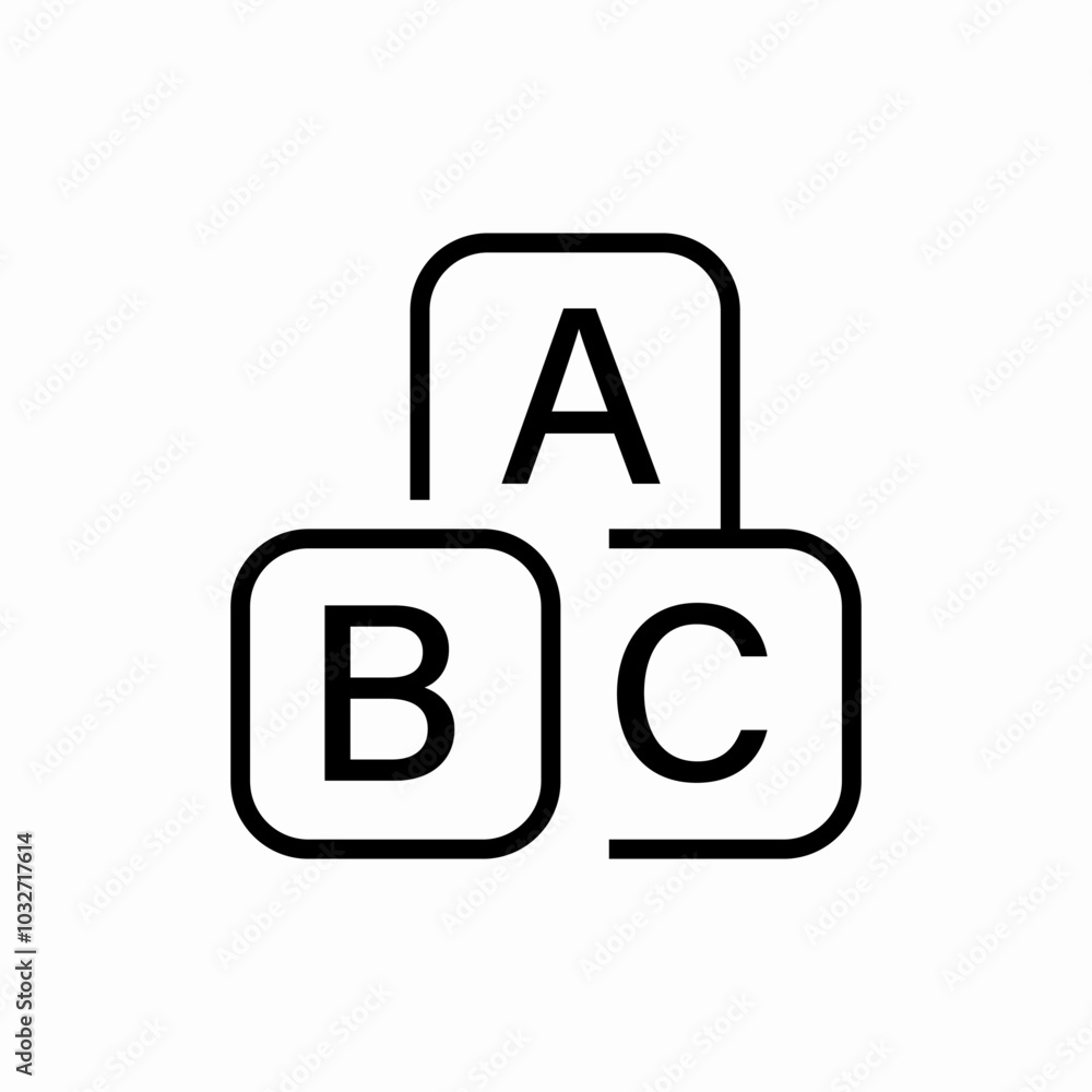 toys cubes icon sign vector toys cubes icon sign vector