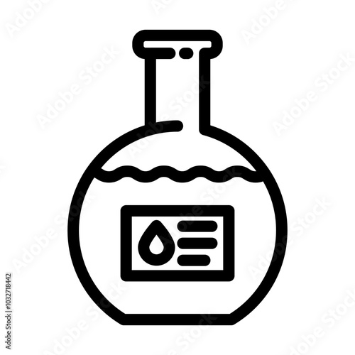 heavy crude oil line icon vector. heavy crude oil sign. isolated contour symbol black illustration