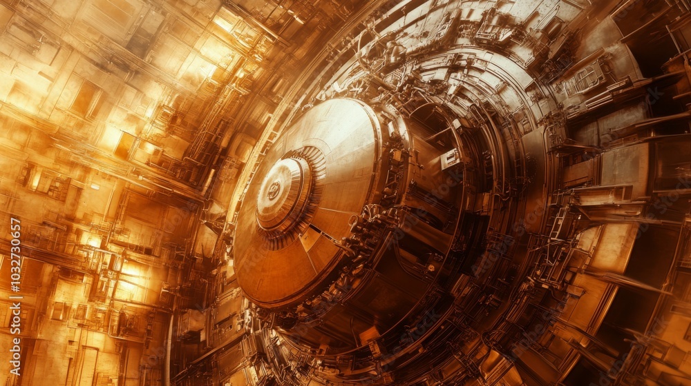 Obraz premium Futuristic Industrial Machine