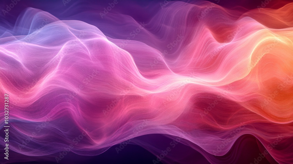 Ethereal Colorful Wave Background Ethereal Colorful Wave Background