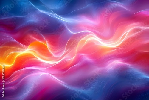 Wallpaper Mural Abstract background with vibrant colors and glowing lines, creating a dynamic and energetic feel. Torontodigital.ca