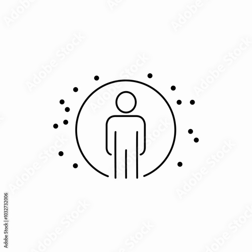 social distancing icon sign vector