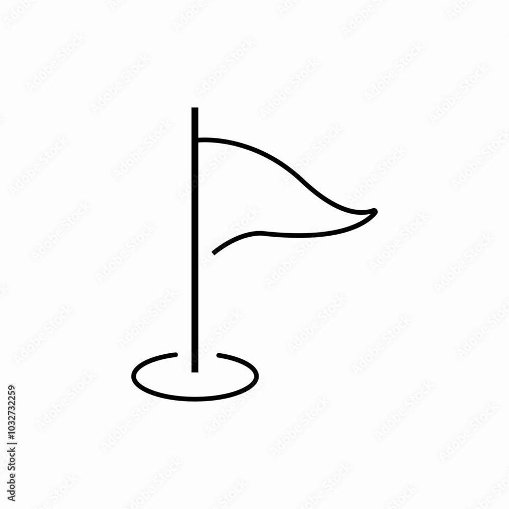 triangular flag waving icon sign vector triangular flag waving icon sign vector