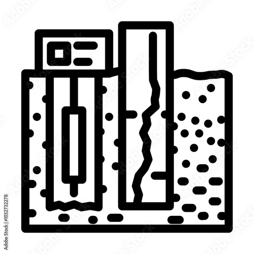 well logging oil industry line icon vector. well logging oil industry sign. isolated contour symbol black illustration