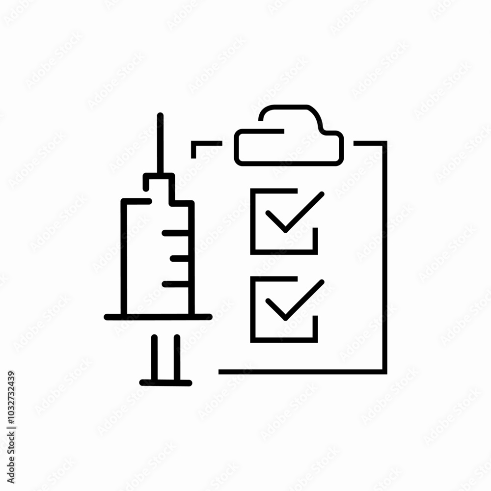 vaccination schedule icon sign vector vaccination schedule icon sign vector