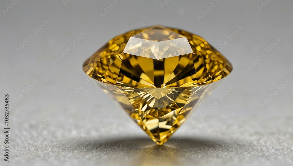Yellow diamond on a white background. Yellow diamond on a white background.