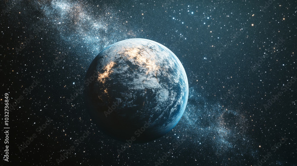 Obraz premium Planet Earth in Space