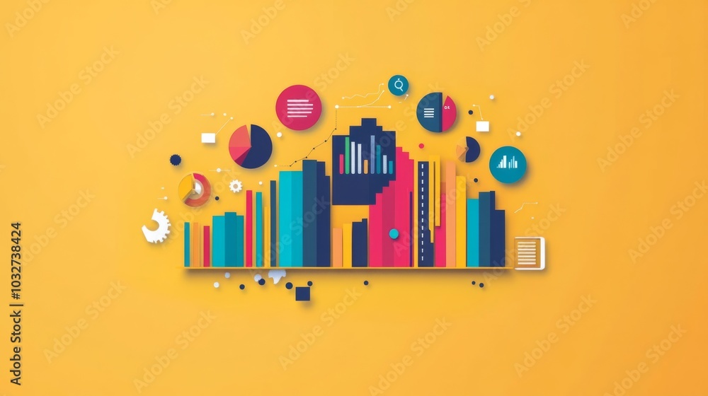 Fototapeta premium Data Visualization Concept