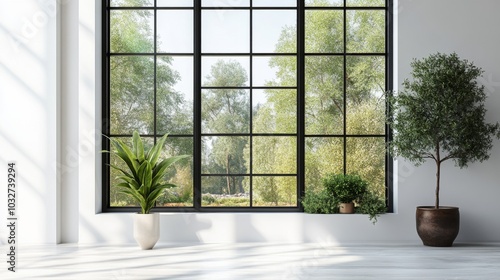 Modern Interior with Large Window