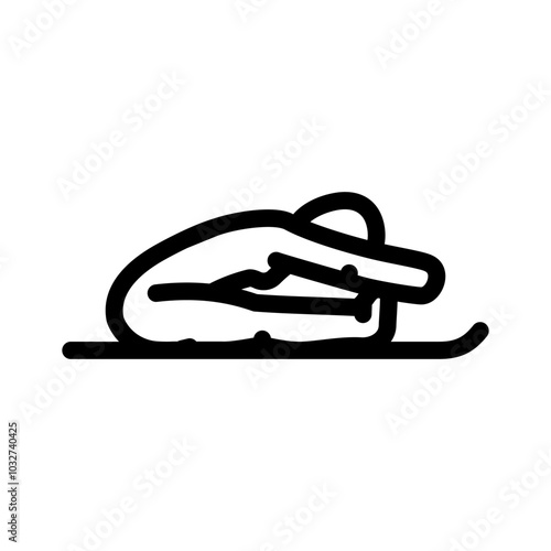 seated forward bend paschimottanasana yoga line icon vector. seated forward bend paschimottanasana yoga sign. isolated contour symbol black illustration