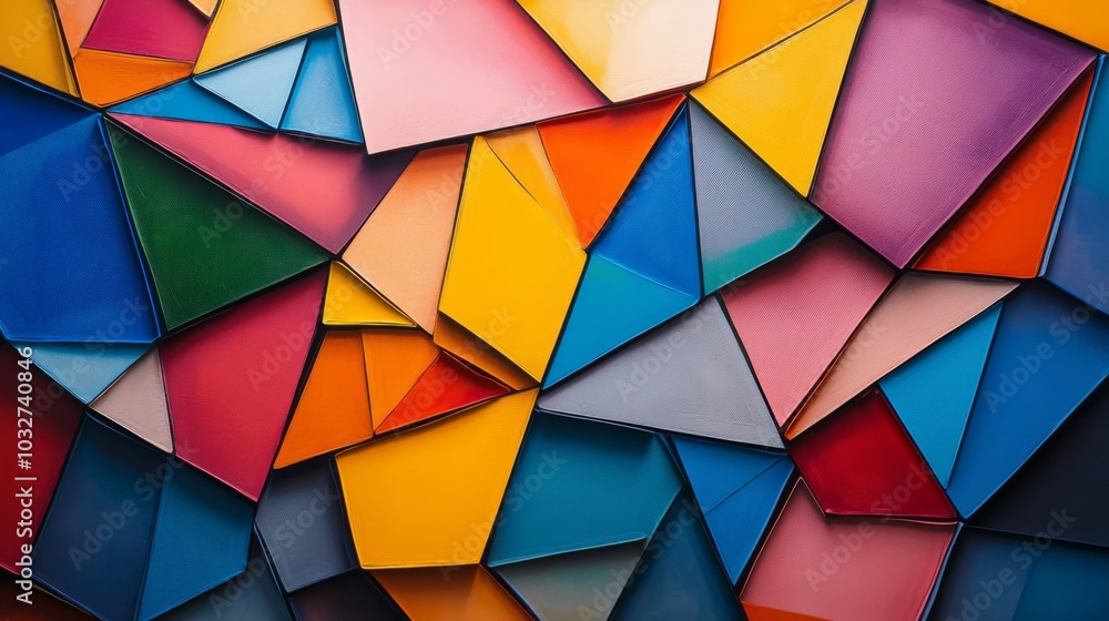 Geometric Abstract Art Composition Geometric Abstract Art Composition