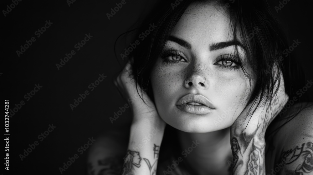 Portrait of a Tattooed Woman Portrait of a Tattooed Woman