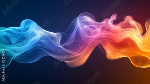 Colorful Smoke Wave Background