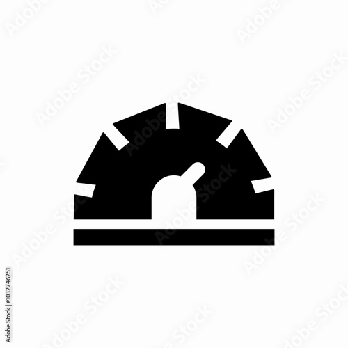 gauge meter icon sign vector