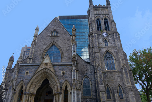 Obraz na płótnie Montréal - St. George's Anglican Church w salonie