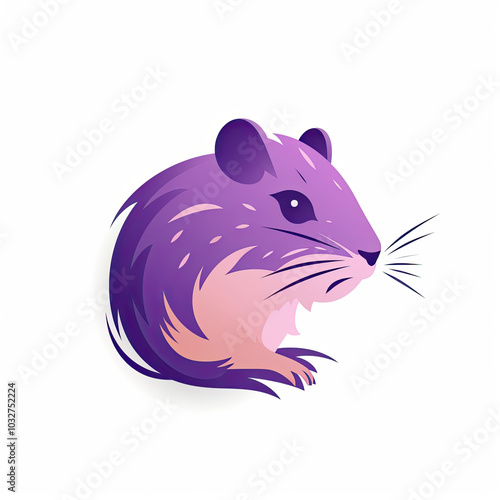 Beautiful Gerbil Logo, Rodent Design for Your Corporate and Business Graphic Resource or Creative Project, Ai Generative