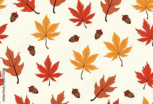 red autumn leaves pattern, autumn leaves printable design