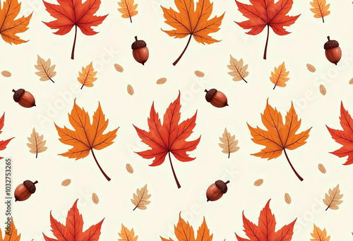 red autumn leaves pattern, autumn leaves printable design
