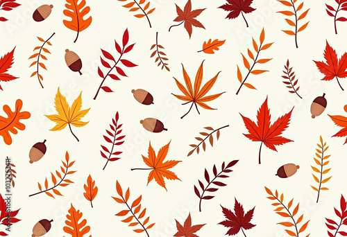 red autumn leaves pattern, autumn leaves printable design