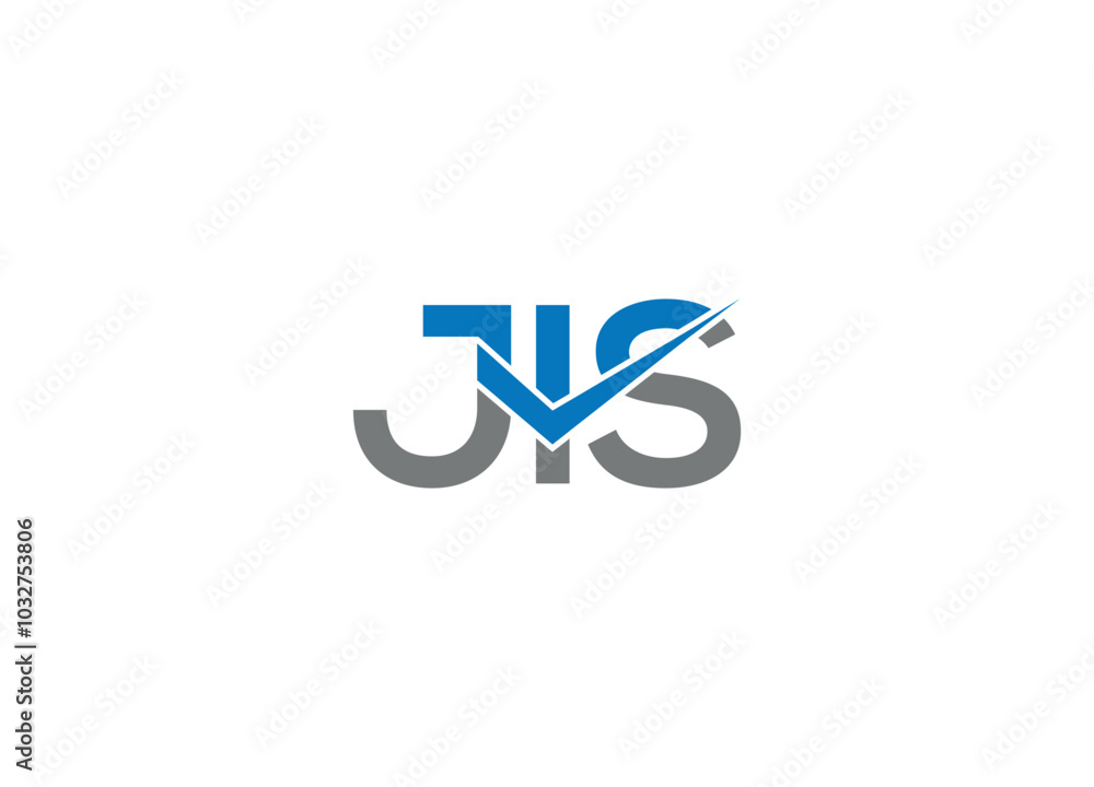 JIS logo design with vector icon template and white background JIS logo design with vector icon template and white background