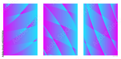 Abstract Violet and Blue Gradient Shapes Illustrations for any brandings, banners, cover, headers, presentations, and wallpaper backgrounds