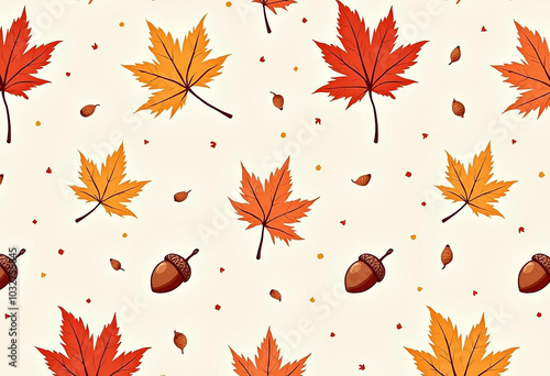 red autumn leaves pattern, autumn leaves printable design